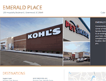 Tablet Screenshot of emeraldplaceshopping.com